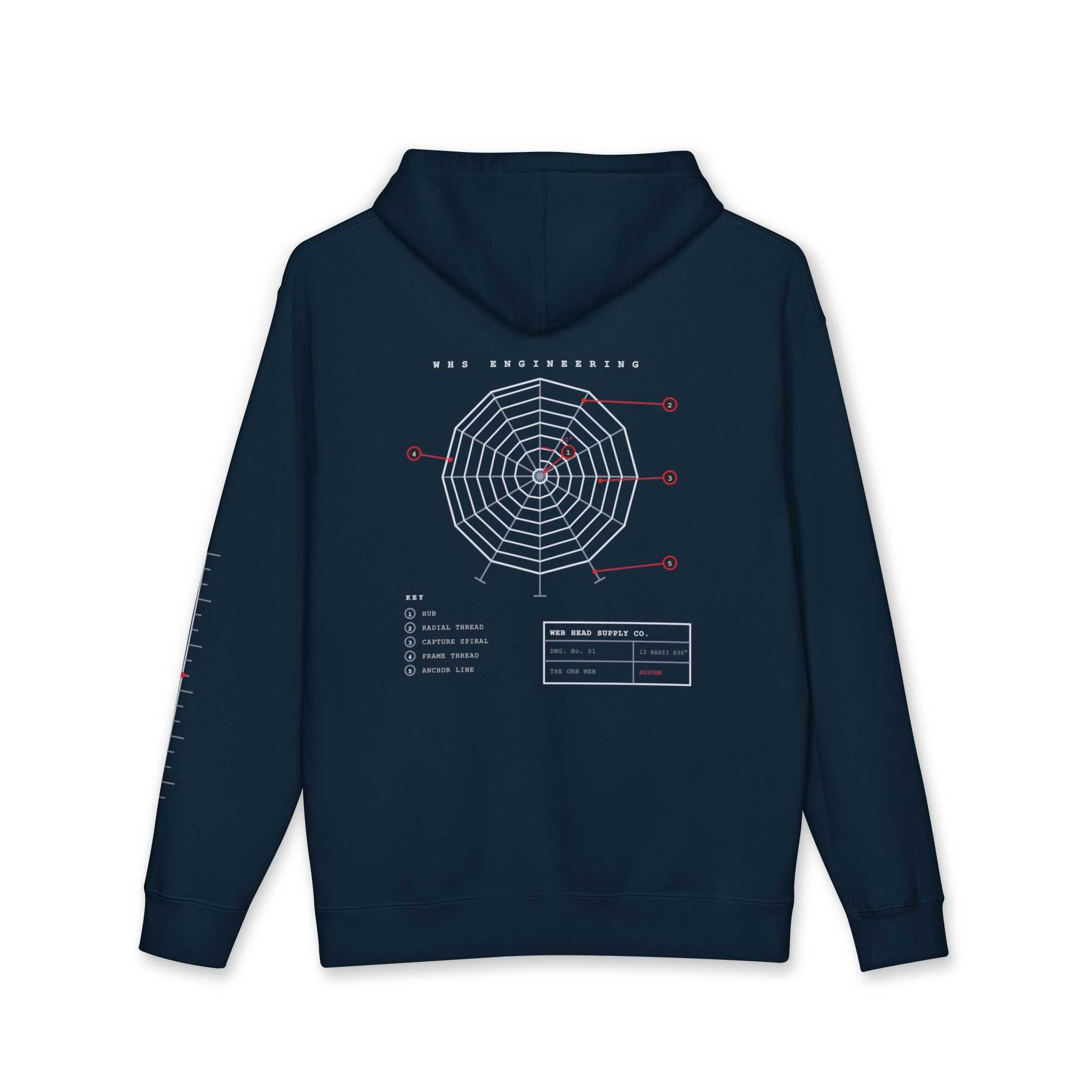 The Blueprint Hoodie — Navy